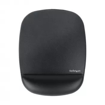 Podkładka pod mysz StarTech.com z podpórką pod nadgarstek, 6,7x7,1x0,8 cala (17x18x2 cm), ergonomiczna podkładka z podparciem nadgarstka, podkładka pod nadgarstek na biurko z antypoślizgową podstawą PU, wyściełana żelowa podkładka z podpórką