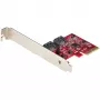 Karta PCIe SATA StarTech.com – 2-portowa karta rozszerzeń PCIe SATA – 6 Gb/s – pełny/niski profil – adapter/kontroler PCI Express na SATA – ASM1062R SATA RAID – konwerter PCIe na SATA