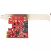 Karta PCIe SATA StarTech.com – 2-portowa karta rozszerzeń PCIe SATA – 6 Gb/s – pełny/niski profil – adapter/kontroler PCI Express na SATA – ASM1062R SATA RAID – konwerter PCIe na SATA