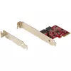 Karta PCIe SATA StarTech.com – 2-portowa karta rozszerzeń PCIe SATA – 6 Gb/s – pełny/niski profil – adapter/kontroler PCI Express na SATA – ASM1062R SATA RAID – konwerter PCIe na SATA