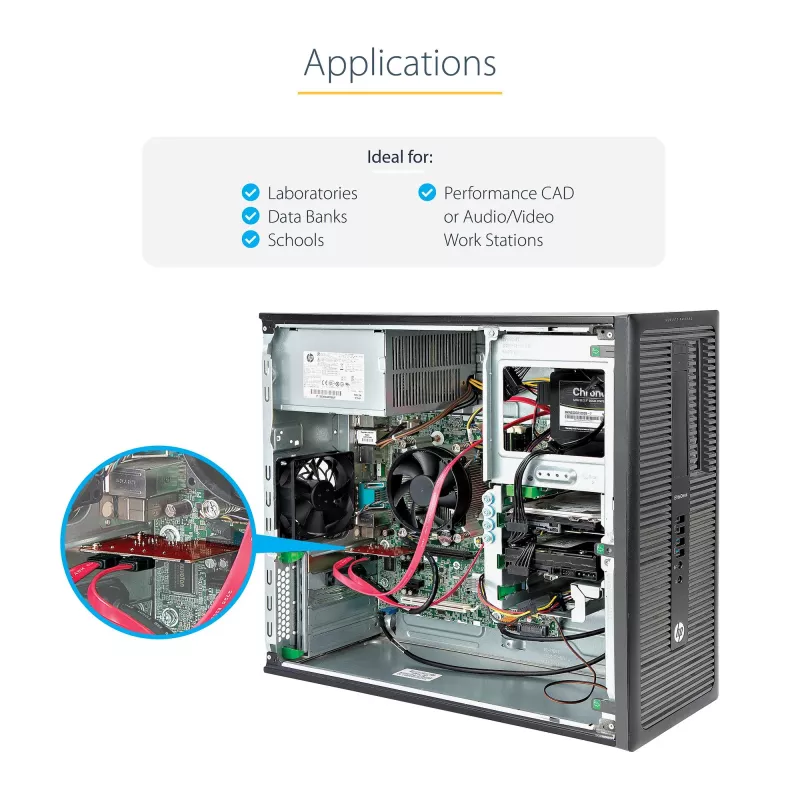 Karta PCIe SATA StarTech.com – 2-portowa karta rozszerzeń PCIe SATA – 6 Gb/s – pełny/niski profil – adapter/kontroler PCI Express na SATA – ASM1062R SATA RAID – konwerter PCIe na SATA