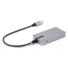 Koncentrator USB 3-Portowy StarTech.com z Ethernetem - 3x porty USB-A - Gigabit Ethernet (RJ-45) - USB 3.0 5Gbps - Zasilany z magistrali - Kabel o długości 1 stopy (30 cm) - Przenośny adapter koncentratora USB do laptopa z GbE
