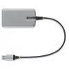 Koncentrator USB 3-Portowy StarTech.com z Ethernetem - 3x porty USB-A - Gigabit Ethernet (RJ-45) - USB 3.0 5Gbps - Zasilany z magistrali - Kabel o długości 1 stopy (30 cm) - Przenośny adapter koncentratora USB do laptopa z GbE