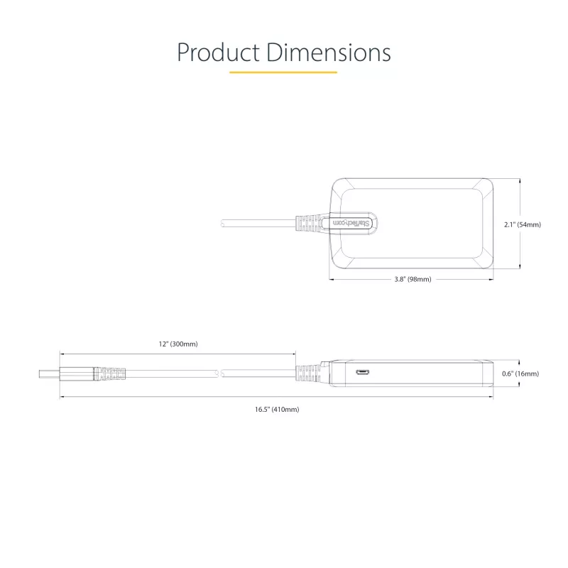 Koncentrator USB 3-Portowy StarTech.com z Ethernetem - 3x porty USB-A - Gigabit Ethernet (RJ-45) - USB 3.0 5Gbps - Zasilany z magistrali - Kabel o długości 1 stopy (30 cm) - Przenośny adapter koncentratora USB do laptopa z GbE