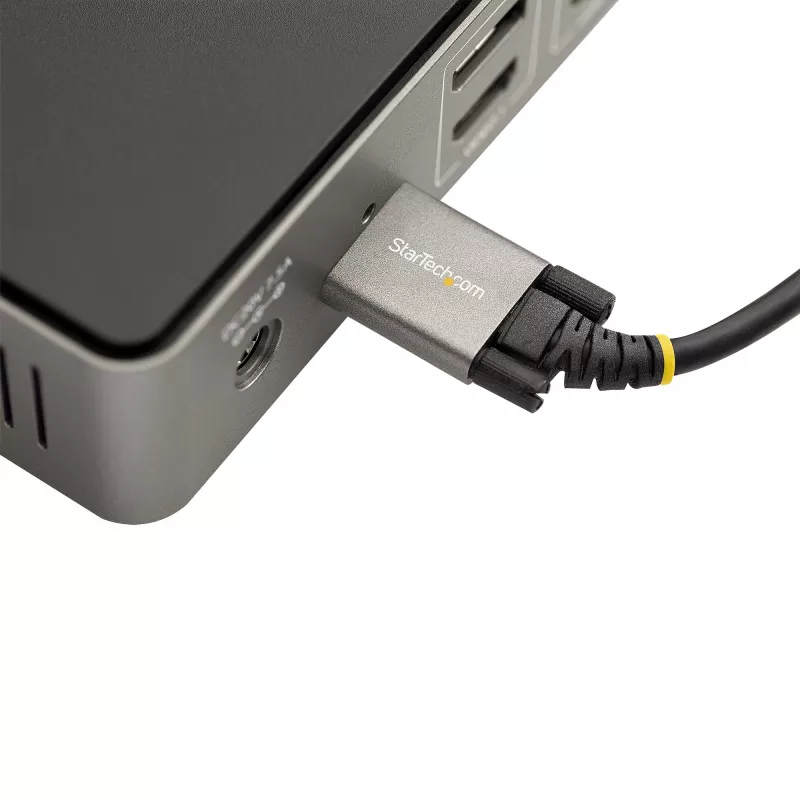 StarTech.com 3ft (1m) Side Screw Locking USB C kabel 10Gbps - USB-IF Certified USB-C kabel - USB 3.1/3.2 Gen 2 Type-C kabel - 100W (5A) Power Delivery Charging, DP Alt Mode - Dual Screw Lock - USB-C Cord Charge/Sync