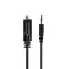 StarTech.com Kabel szeregowy 1 m DB9 na 3,5 mm do konfiguracji urządzeń szeregowych, RS232 DB9 męski na 3,5 mm do kalibracji projektorów, digital signage, telewizorów przez gniazdo audio