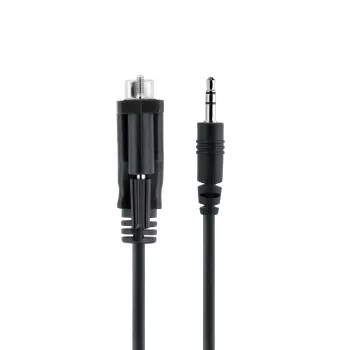 StarTech.com Kabel szeregowy 1 m DB9 na 3,5 mm do konfiguracji urządzeń szeregowych, RS232 DB9 męski na 3,5 mm do kalibracji projektorów, digital signage, telewizorów przez gniazdo audio