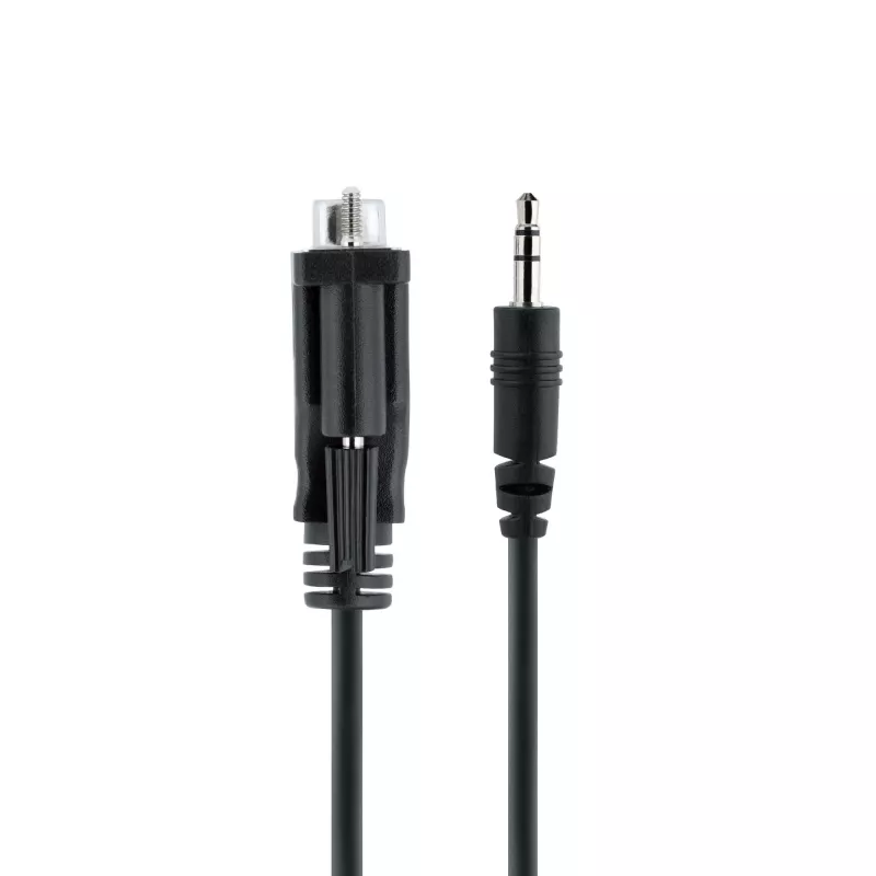 StarTech.com Kabel szeregowy 1 m DB9 na 3,5 mm do konfiguracji urządzeń szeregowych, RS232 DB9 męski na 3,5 mm do kalibracji projektorów, digital signage, telewizorów przez gniazdo audio