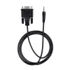 StarTech.com Kabel szeregowy 1 m DB9 na 3,5 mm do konfiguracji urządzeń szeregowych, RS232 DB9 męski na 3,5 mm do kalibracji projektorów, digital signage, telewizorów przez gniazdo audio