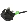StarTech.com 3ft (1m) UK Computer Power kabel, BS 1363 to C13, 18AWG, 10A 250V, zamienny AC Power Cord, Kettle Lead / UK Power Cord, PC Power Supply kabel, TV Power kabel