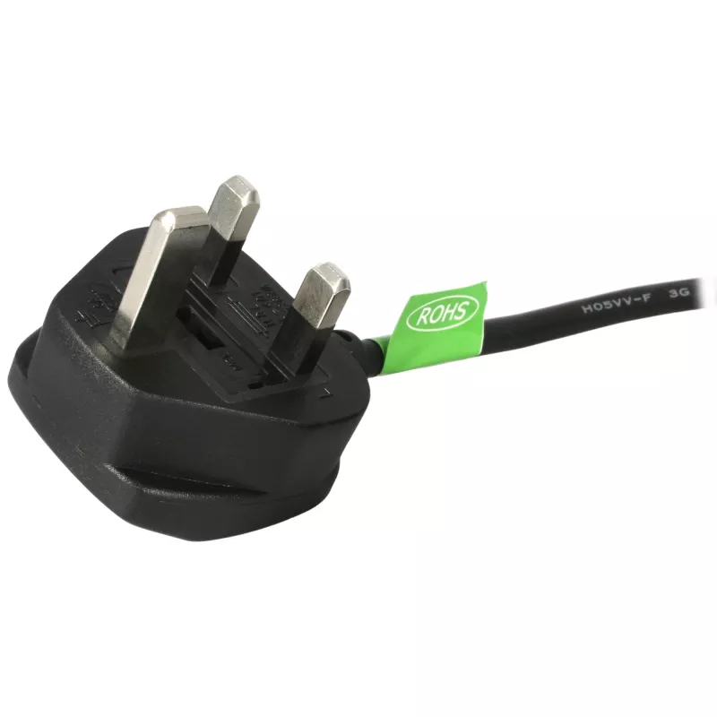 StarTech.com 3ft (1m) UK Computer Power kabel, BS 1363 to C13, 18AWG, 10A 250V, zamienny AC Power Cord, Kettle Lead / UK Power Cord, PC Power Supply kabel, TV Power kabel