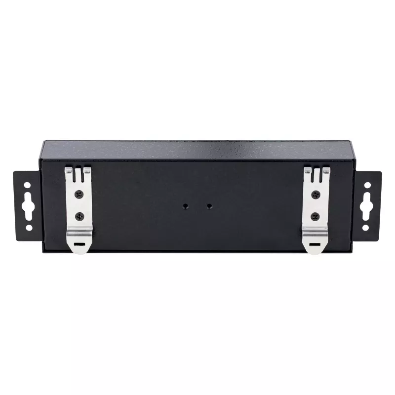 StarTech.com 10-portowy przemysłowy koncentrator USB 2.0, wytrzymały hub USB z ochroną ESD poziom 4, hub USB-A do montażu na szynie DIN/ścianie/biurku, ekspander portów USB z blokowanymi portami, wieloportowy hub USB