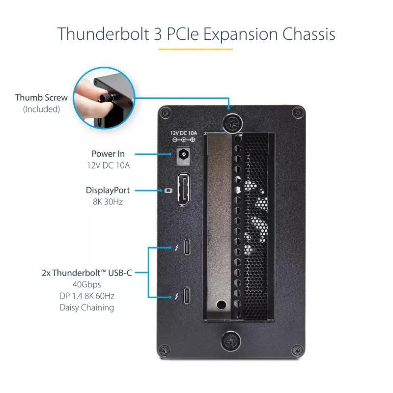StarTech.com Dwuslotowa obudowa rozszerzająca PCIe Thunderbolt 3