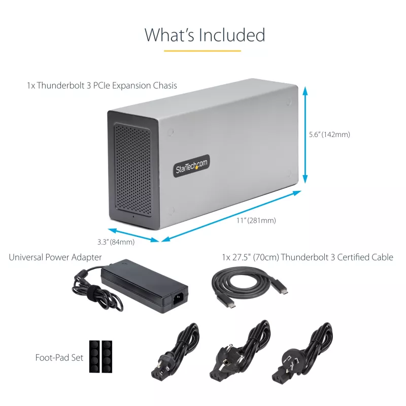 StarTech.com Dwuslotowa obudowa rozszerzająca PCIe Thunderbolt 3