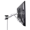 StarTech.com Uchwyt ścienny VESA do telewizora, regulowany uchwyt ścienny Full Motion do telewizora dla wyświetlaczy 23 cale-55 cali, smukły uchwyt montażowy do telewizora obsługujący 66 funtów (30 kg), wysuwany/uchylny/obrotowy uchwyt ścienny do telewizora