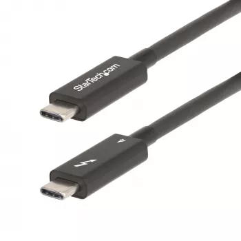StarTech.com Aktywny kabel Thunderbolt 4, 2 m, 40 Gb/s, zasilanie 100 W, wideo 4K/8K, certyfikat Intel – kompatybilny z USB4/Thunderbolt 4/USB 3.2/USB-C/DisplayPort/Thunderbolt 3