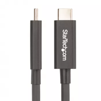 StarTech.com Aktywny kabel Thunderbolt 4, 2 m, 40 Gb/s, zasilanie 100 W, wideo 4K/8K, certyfikat Intel – kompatybilny z USB4/Thunderbolt 4/USB 3.2/USB-C/DisplayPort/Thunderbolt 3
