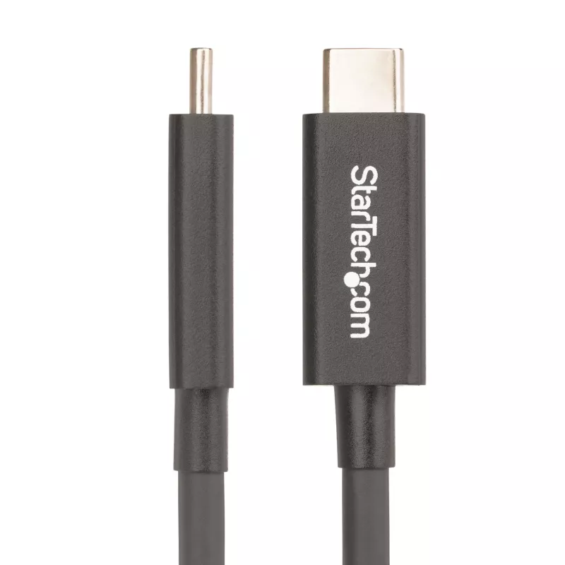 StarTech.com Aktywny kabel Thunderbolt 4, 2 m, 40 Gb/s, zasilanie 100 W, wideo 4K/8K, certyfikat Intel – kompatybilny z USB4/Thunderbolt 4/USB 3.2/USB-C/DisplayPort/Thunderbolt 3