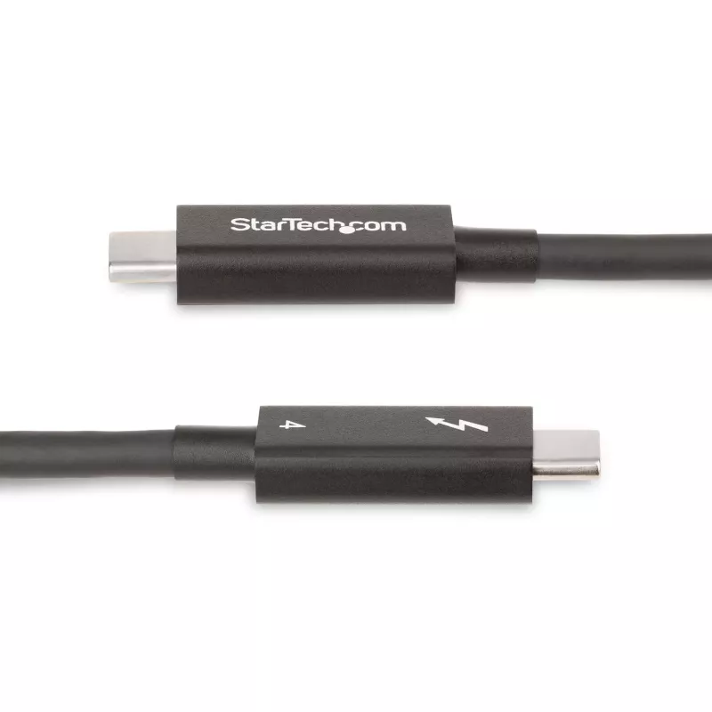 StarTech.com Aktywny kabel Thunderbolt 4, 2 m, 40 Gb/s, zasilanie 100 W, wideo 4K/8K, certyfikat Intel – kompatybilny z USB4/Thunderbolt 4/USB 3.2/USB-C/DisplayPort/Thunderbolt 3