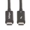 StarTech.com Aktywny kabel Thunderbolt 4, 2 m, 40 Gb/s, zasilanie 100 W, wideo 4K/8K, certyfikat Intel – kompatybilny z USB4/Thunderbolt 4/USB 3.2/USB-C/DisplayPort/Thunderbolt 3