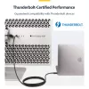 StarTech.com Aktywny kabel Thunderbolt 4, 2 m, 40 Gb/s, zasilanie 100 W, wideo 4K/8K, certyfikat Intel – kompatybilny z USB4/Thunderbolt 4/USB 3.2/USB-C/DisplayPort/Thunderbolt 3
