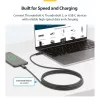 StarTech.com Aktywny kabel Thunderbolt 4, 2 m, 40 Gb/s, zasilanie 100 W, wideo 4K/8K, certyfikat Intel – kompatybilny z USB4/Thunderbolt 4/USB 3.2/USB-C/DisplayPort/Thunderbolt 3