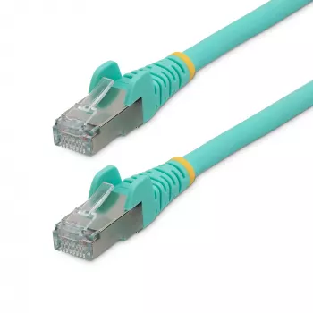 StarTech.com 1.5m CAT6a Ethernet kabel - Aqua - Low Smoke Zero Halogen (LSZH) - 10GbE 500MHz 100W PoE++ Snagless RJ-45 w/Strain Reliefs S/FTP sieciowy Patch Cord