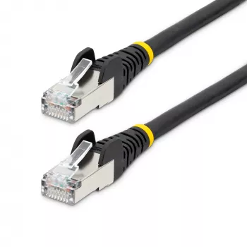 Kabel Ethernet StarTech.com 1,5 m CAT6a - Czarny - LSZH - 10GbE 500 MHz 100W PoE++ Bezzaczepowe RJ-45 z odciążeniami S/FTP Patchcord sieciowy