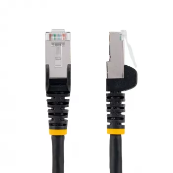 StarTech.com 2m CAT6a Ethernet kabel - Czarny - Low Smoke Zero Halogen (LSZH) - 10GbE 500MHz 100W PoE++ Snagless RJ-45 w/Strain Reliefs S/FTP sieciowy Patch Cord