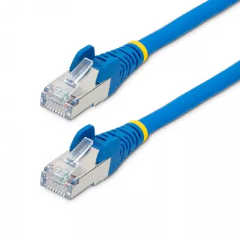 StarTech.com 2m kabel Ethernet CAT6a - niebieski - LSZH (bezhalogenowy) - 10GbE 500MHz 100W PoE++ bezzaczepowe RJ-45 z odciążeniami S/FTP kabel krosowy sieciowy