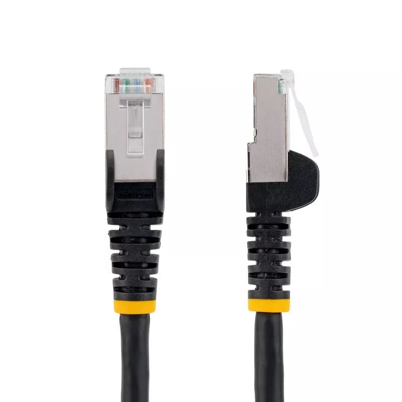 StarTech.com 3m Kabel Ethernet CAT6a - Czarny - Bezhalogenowy niskodymny (LSZH) - 10GbE 500MHz 100W PoE++ Snagless RJ-45 z odciążeniami S/FTP Patchcord sieciowy
