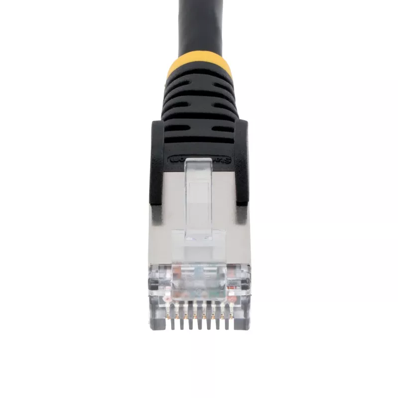 StarTech.com 3m Kabel Ethernet CAT6a - Czarny - Bezhalogenowy niskodymny (LSZH) - 10GbE 500MHz 100W PoE++ Snagless RJ-45 z odciążeniami S/FTP Patchcord sieciowy