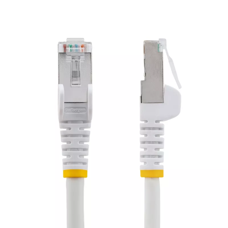 StarTech.com 10m CAT6a Ethernet kabel - biały - Low Smoke Zero Halogen (LSZH) - 10GbE 500MHz 100W PoE++ Snagless RJ-45 w/Strain Reliefs S/FTP sieciowy Patch Cord