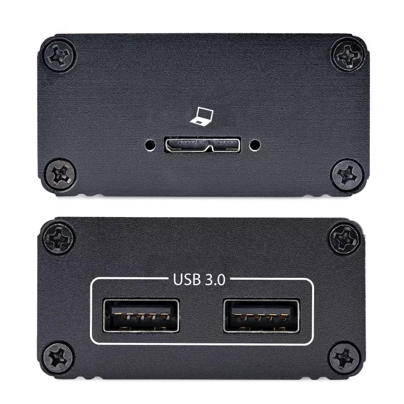 StarTech.com 2-portowy przedłużacz USB 3.0 przez światłowód wielomodowy OM3 - LC/LC - 2x 5 Gb/s koncentrator USB-A - zasięg 350 m (1150 ft) - wytrzymały optyczny przedłużacz USB
