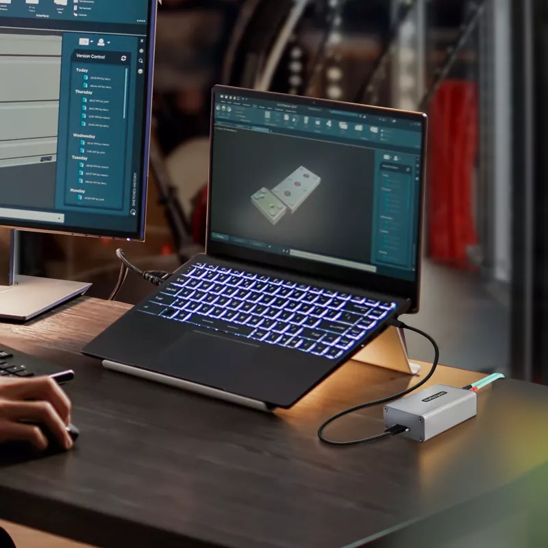 StarTech.com 2-portowy przedłużacz USB 3.0 przez światłowód wielomodowy OM3 - LC/LC - 2x 5 Gb/s koncentrator USB-A - zasięg 350 m (1150 ft) - wytrzymały optyczny przedłużacz USB