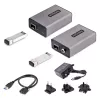StarTech.com 2-portowy przedłużacz USB 3.0 przez światłowód wielomodowy OM3 - LC/LC - 2x 5 Gb/s koncentrator USB-A - zasięg 350 m (1150 ft) - wytrzymały optyczny przedłużacz USB