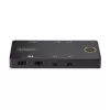 StarTech.com 2-Portowy Przełącznik KVM USB-C, Pojedynczy Monitor HDMI 4K 60Hz, Dwa Porty Przesyłu Mocy 100W, Zasilany z Magistrali, Kompatybilny z USB Type-C/USB4/Thunderbolt 3/4 - Kompaktowa Obudowa