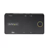StarTech.com 2-Portowy Przełącznik KVM USB-C, Pojedynczy Monitor HDMI 4K 60Hz, Dwa Porty Przesyłu Mocy 100W, Zasilany z Magistrali, Kompatybilny z USB Type-C/USB4/Thunderbolt 3/4 - Kompaktowa Obudowa