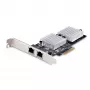 StarTech.com 2-Port 10GbE PCIe adapter sieciowy Card, karta sieciowa do komputerów PC/serwerów, sześciobiegowa karta sieciowa PCIe z obsługą ramek Jumbo, karta interfejsu NIC/LAN, 10GBASE-T i NBASE-T
