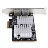 StarTech.com 2-Port 10GbE PCIe adapter sieciowy Card, karta sieciowa do komputerów PC/serwerów, sześciobiegowa karta sieciowa PCIe z obsługą ramek Jumbo, karta interfejsu NIC/LAN, 10GBASE-T i NBASE-T