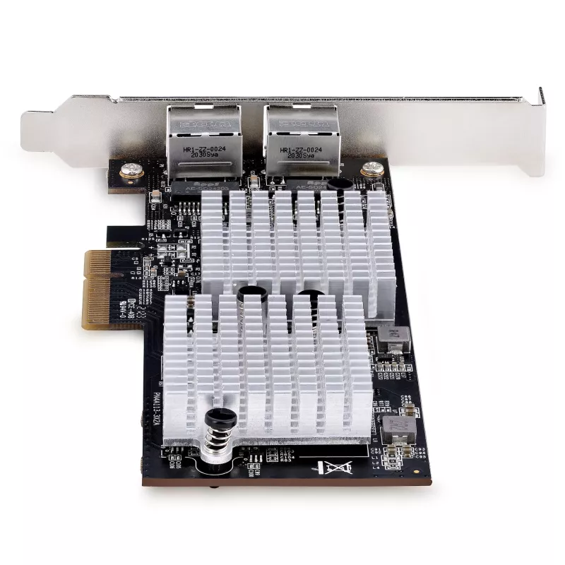 StarTech.com 2-Port 10GbE PCIe adapter sieciowy Card, karta sieciowa do komputerów PC/serwerów, sześciobiegowa karta sieciowa PCIe z obsługą ramek Jumbo, karta interfejsu NIC/LAN, 10GBASE-T i NBASE-T