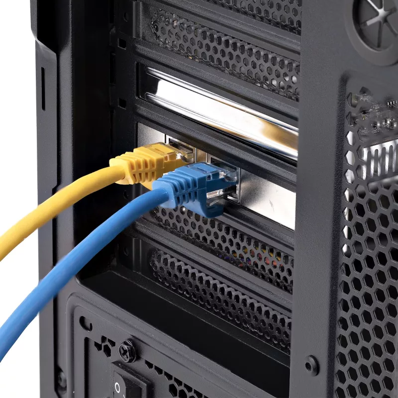 StarTech.com 2-Port 10GbE PCIe adapter sieciowy Card, karta sieciowa do komputerów PC/serwerów, sześciobiegowa karta sieciowa PCIe z obsługą ramek Jumbo, karta interfejsu NIC/LAN, 10GBASE-T i NBASE-T
