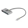 StarTech.com 3-portowy hub USB-C z Ethernetem - 3x USB-A - Gigabit Ethernet - USB 3.0 5 Gb/s - zasilany z magistrali - wbudowany kabel hosta USB-C o długości 30 cm - GbE - przenośny hub USB-C na USB-A
