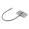StarTech.com 3-portowy hub USB-C z Ethernetem - 3x USB-A - Gigabit Ethernet - USB 3.0 5 Gb/s - zasilany z magistrali - wbudowany kabel hosta USB-C o długości 30 cm - GbE - przenośny hub USB-C na USB-A