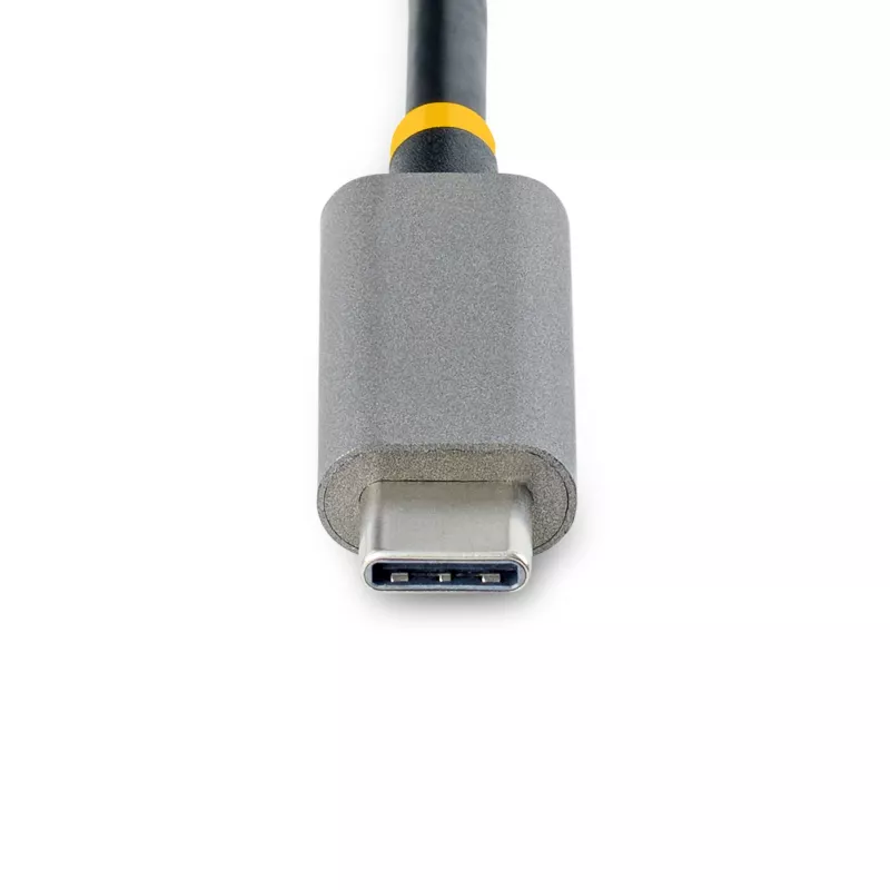 StarTech.com 3-portowy hub USB-C z Ethernetem - 3x USB-A - Gigabit Ethernet - USB 3.0 5 Gb/s - zasilany z magistrali - wbudowany kabel hosta USB-C o długości 30 cm - GbE - przenośny hub USB-C na USB-A