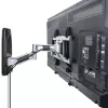 Artykulacyjny uchwyt ścienny do telewizora StarTech.com, uchwyt ścienny VESA, obsługa telewizorów 26–65 cali/99 lb/płaskich/zakrzywionych, chowany niskoprofilowy uchwyt ścienny do telewizora, regulowany narożny uchwyt ścienny do telewizora