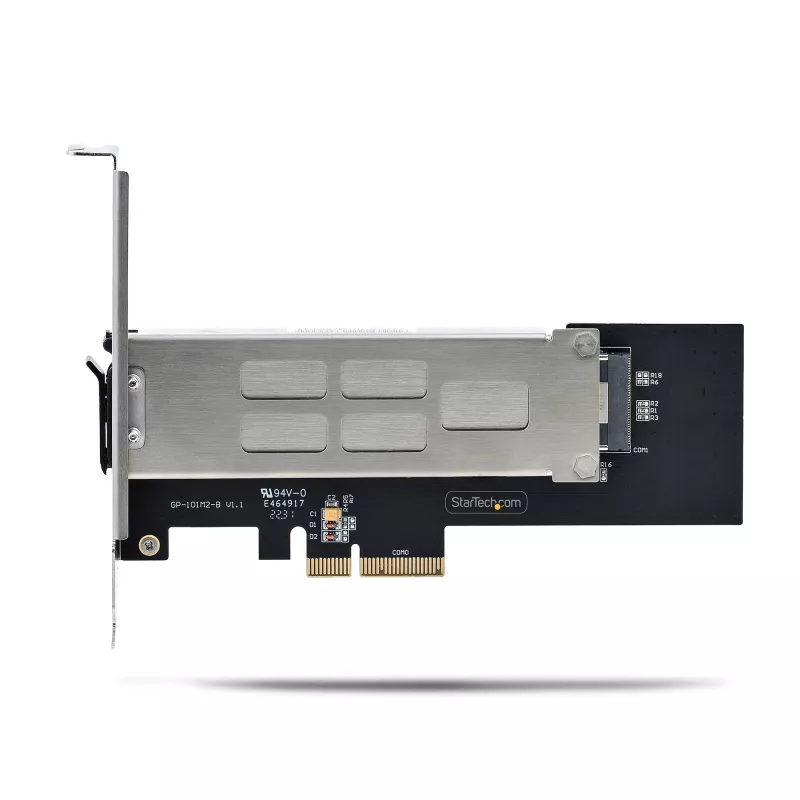 StarTech.com M.2 NVMe SSD do PCIe x4 Mobilna kieszeń/Backplane z wyjmowaną tacką do gniazda rozszerzeń PCI Express, beznarzędziowa instalacja, zatoka na napęd z hot-swap PCIe 4.0/3.0, zamek na klucz - 2 klucze w zestawie