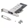 StarTech.com M.2 NVMe SSD do PCIe x4 Mobilna kieszeń/Backplane z wyjmowaną tacką do gniazda rozszerzeń PCI Express, beznarzędziowa instalacja, zatoka na napęd z hot-swap PCIe 4.0/3.0, zamek na klucz - 2 klucze w zestawie