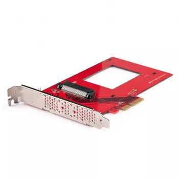 Karta adaptera StarTech.com U.3 na PCIe, adapter PCIe 4.0 x4 dla 2,5-calowych dysków SSD U.3 NVMe, karta dodatkowa PCI Express SFF-TA-1001 do komputerów stacjonarnych/serwerów, zgodna z TAA – niezależna od systemu operacyjnego