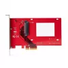 Karta adaptera StarTech.com U.3 na PCIe, adapter PCIe 4.0 x4 dla 2,5-calowych dysków SSD U.3 NVMe, karta dodatkowa PCI Express SFF-TA-1001 do komputerów stacjonarnych/serwerów, zgodna z TAA – niezależna od systemu operacyjnego
